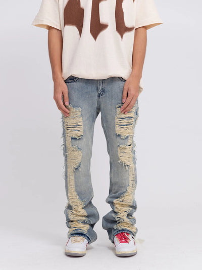 Extremely distressed jeans-Y3K Style